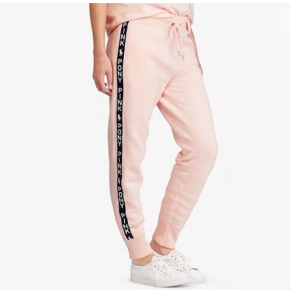 pink ralph lauren joggers